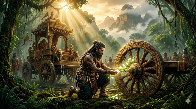 வீரயுக நாயகன் வேள்பாரி — பறம்பு மலையில் முல்லைக்குத் தேர் கொடுக்கும் பாரி