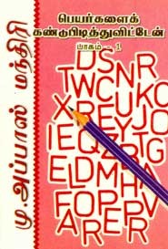 பெயர்களைக் கண்டுபிடித்துவிட்டேன் பாகம் 1