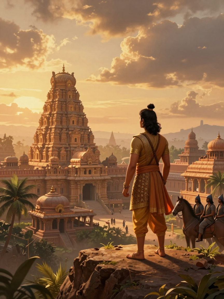 ராஜசிம்மன் காஞ்சிபுரத்தை நோக்குகிறான்